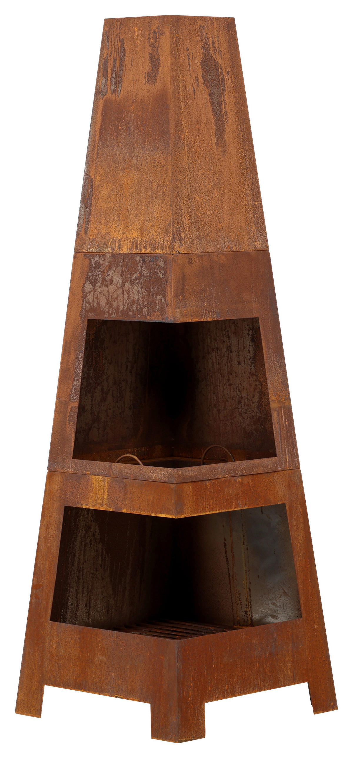 FEUERSTELLE  - Dunkelorange, KONVENTIONELL, Metall (50/150/50cm) - Gardenson