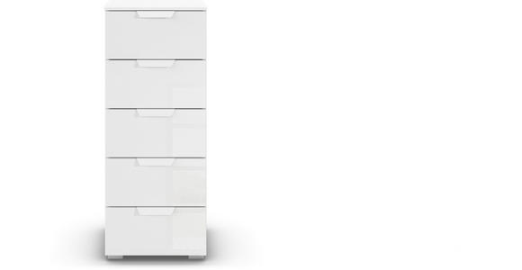 KOMMODE  in 40/100/42 cm  - Weiß, Design, Glas/Holzwerkstoff (40/100/42cm) - Carryhome