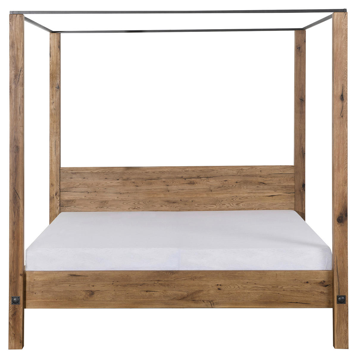 KREVET S BALDAHINOM    180/200 cm  - boje močvarnog hrasta, Moderno, drvo (180/200cm) - Livetastic
