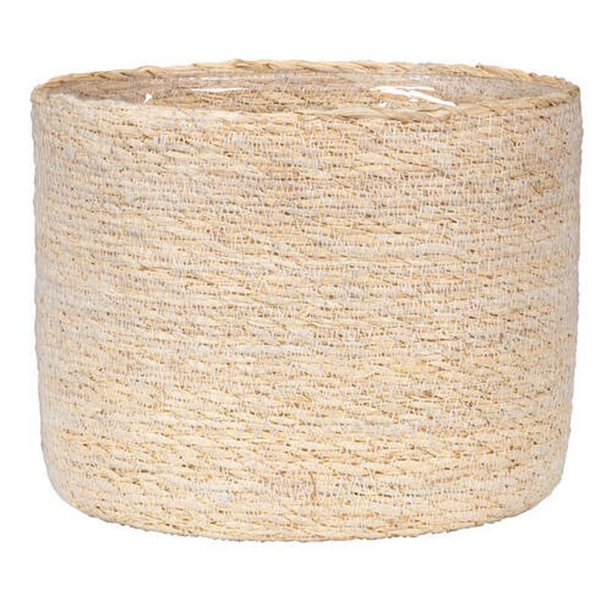 KVETNÍK prírodné materiály, 19/19/16 cm - prírodná farba, Natur, prírodné materiály (19/19/16cm)