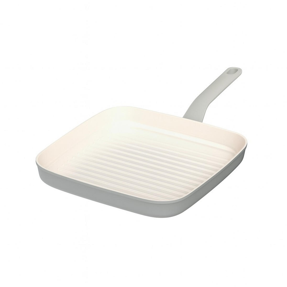 GRILLPFANNE Leo  - Hellgrau, Basics, Metall (24/24/4cm) - BergHOFF