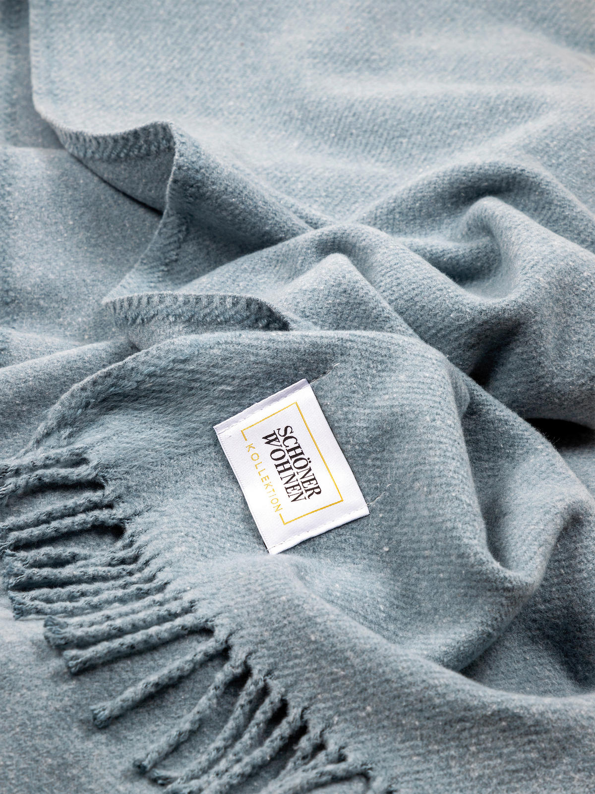 PLAID SW-BASICS  - Blau, Basics, Textil (140/200cm) - Schöner Wohnen