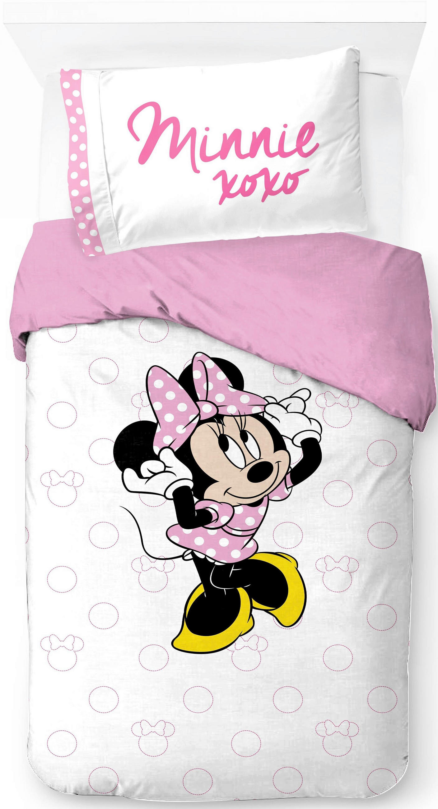 KINDERBETTWÄSCHE Disney Minnie Mouse XOXO 135/200 cm  - Rosa, Basics, Textil (135/200cm)