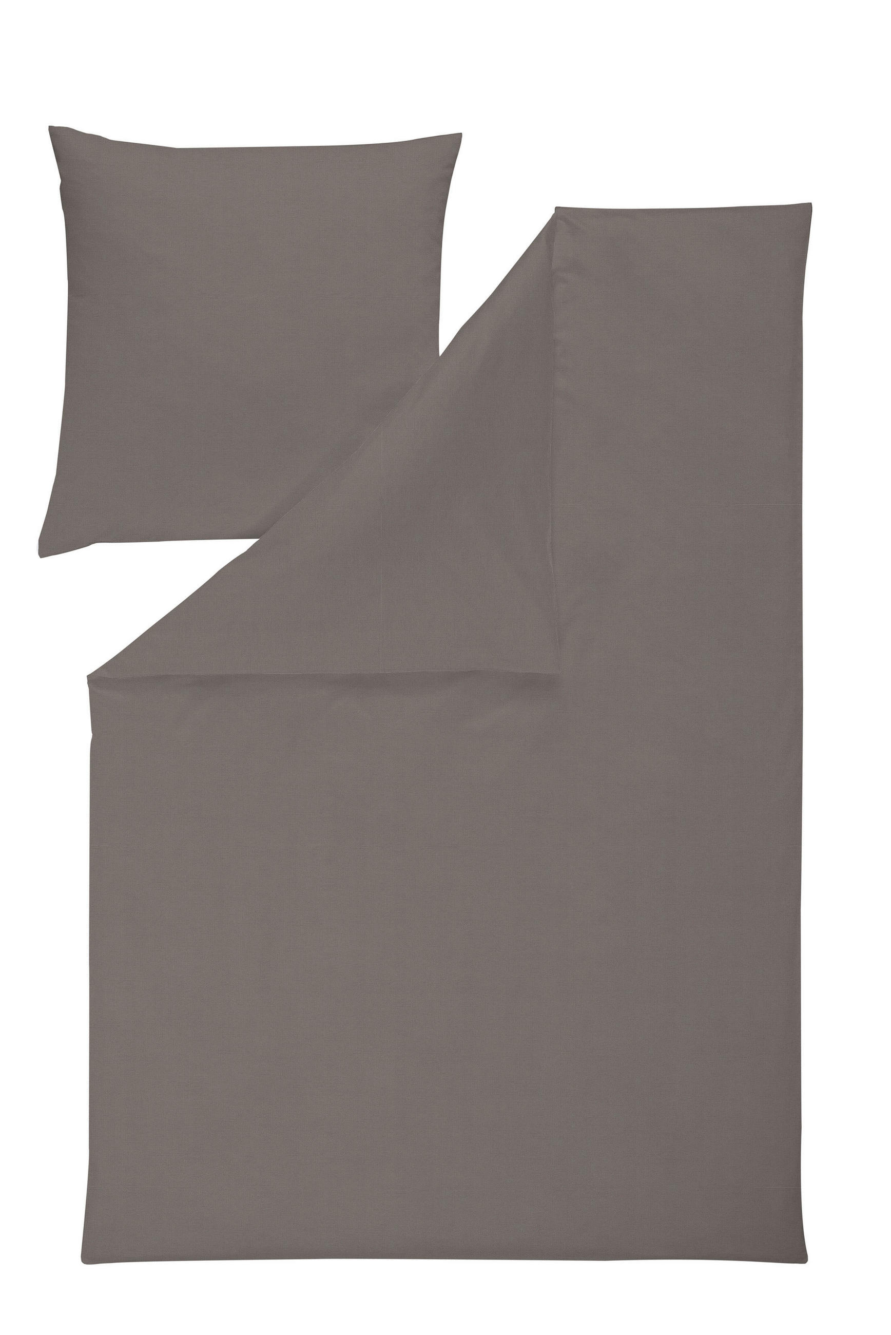 BETTWÄSCHE 155/220 cm Interlock-Jersey  - Taupe, Basics, Textil (155/220cm) - Estella