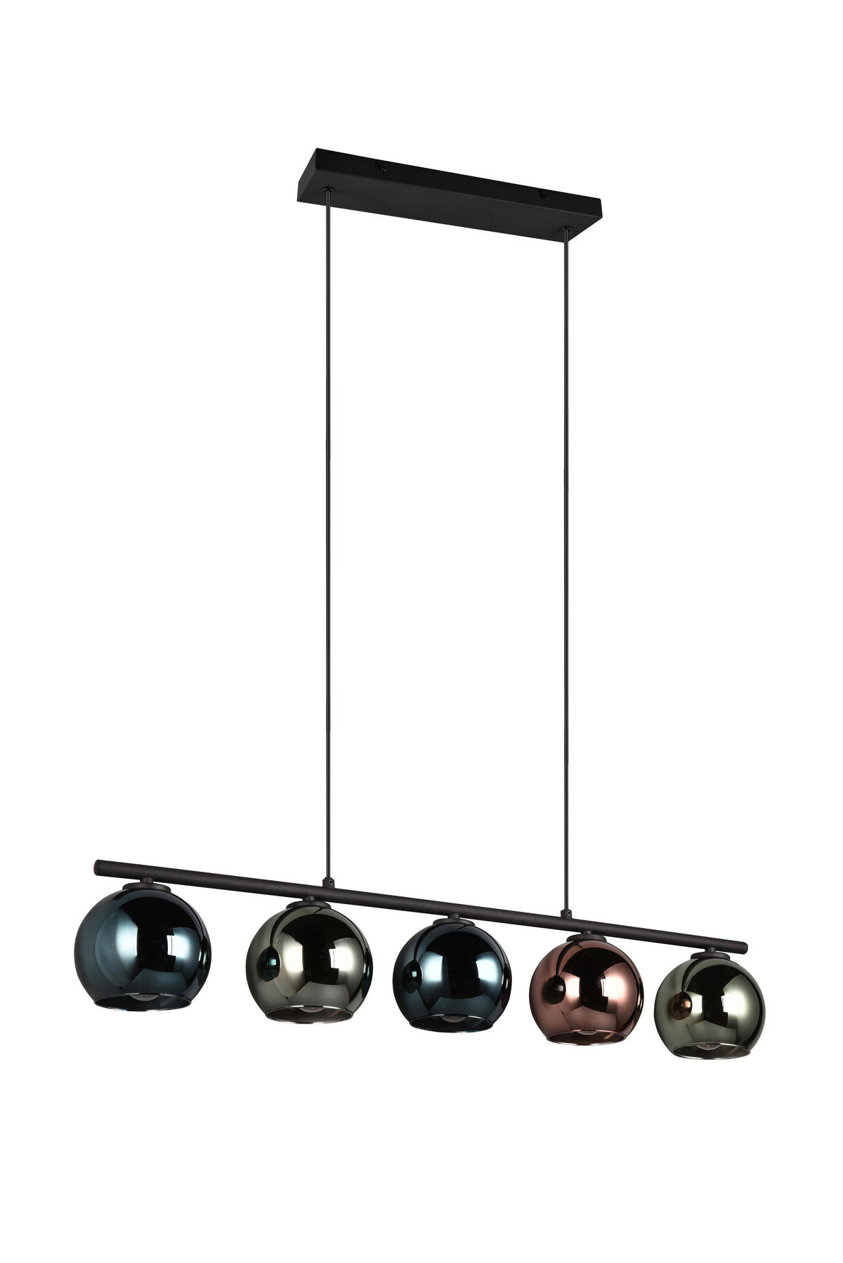 PENDELLEUCHTE Sheldon 83/13/150 cm   - Blau/Multicolor, Design, Glas/Metall (83/13/150cm)