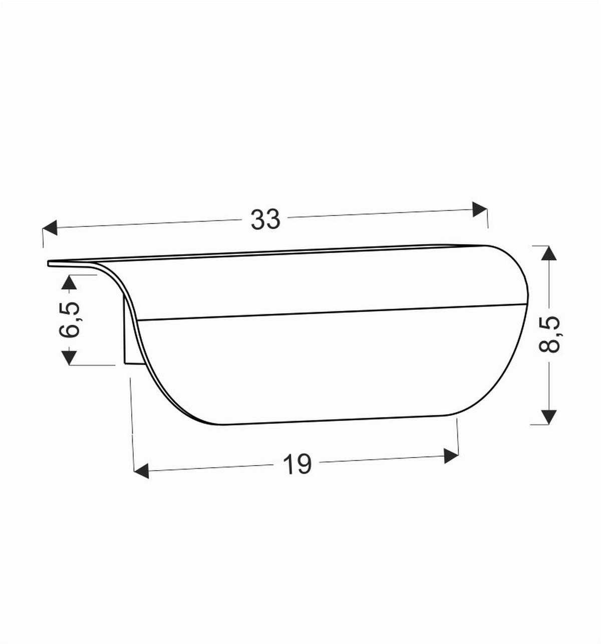 AUßENWANDLEUCHTE 6.2/9/8.5 cm   - Schwarz, Design, Metall (6.2/9/8.5cm)