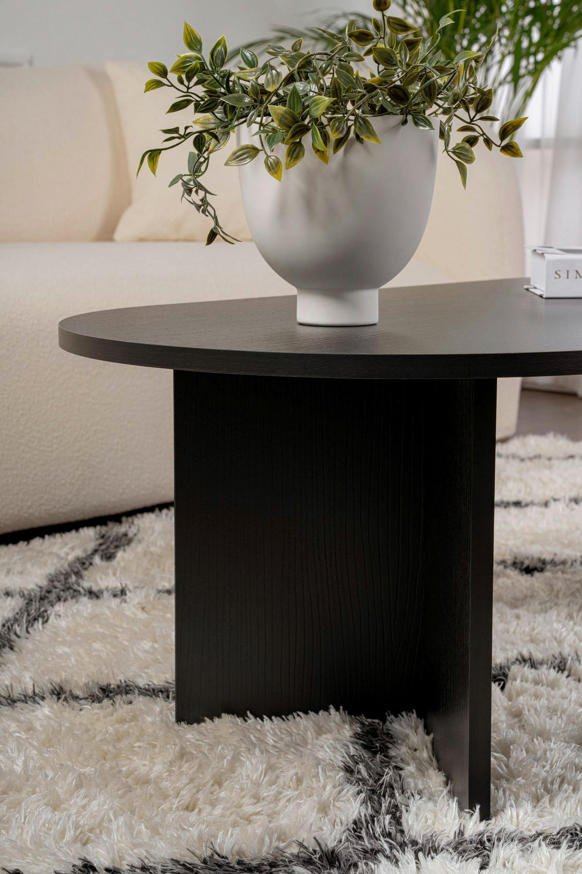 COUCHTISCH Schwarz  - Schwarz, Design, Holzwerkstoff (119/40/60cm) - MID.YOU