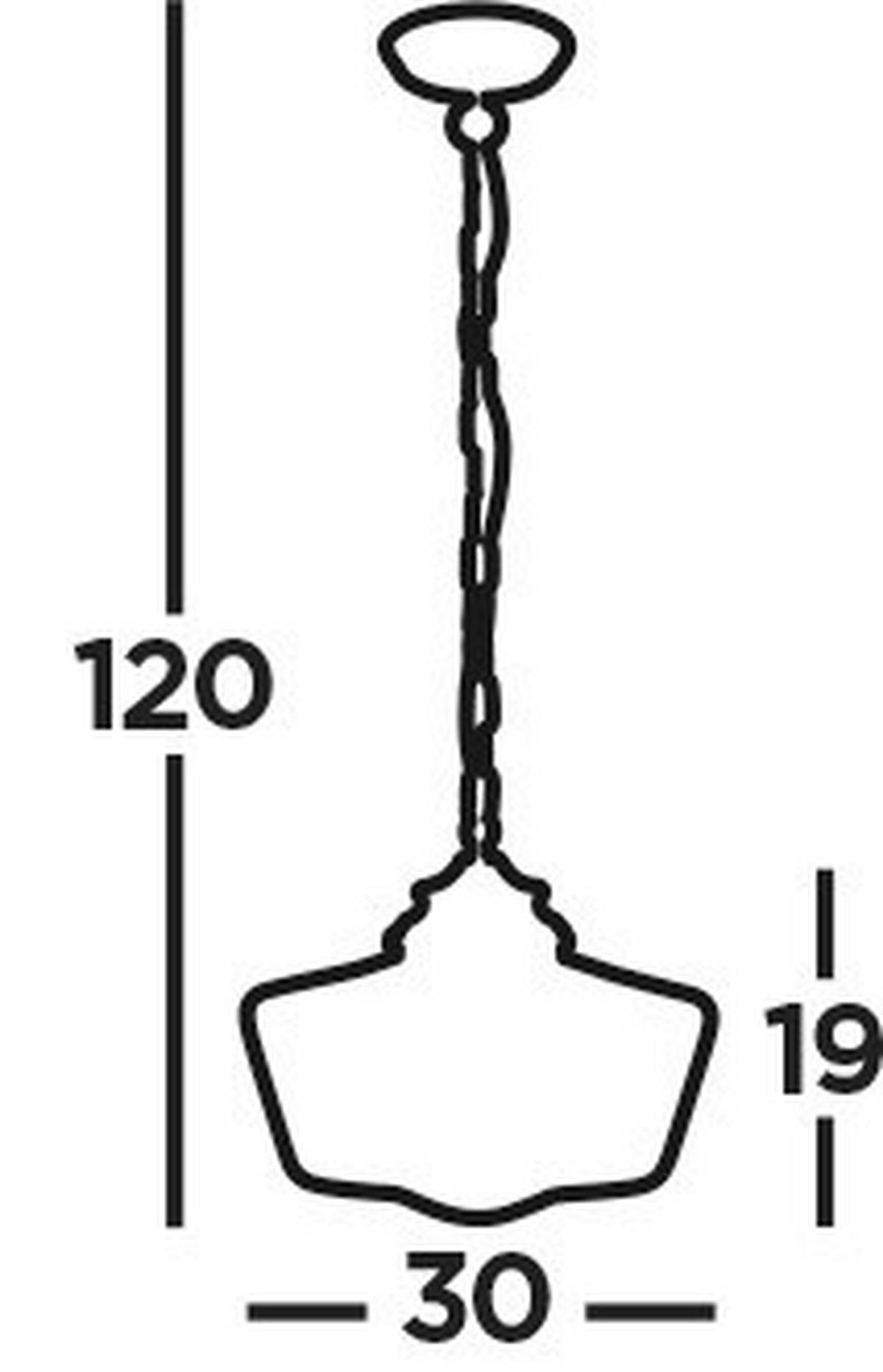 HÄNGLAMPA School House 30/120 cm  - silver, Klassisk, metall/glas (30/120cm)