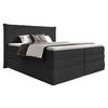 BOXSPRINGBETT 180/200 cm  in Dunkelgrau  - Dunkelgrau/Schwarz, Design, Kunststoff/Textil (180/200cm) - Esposa