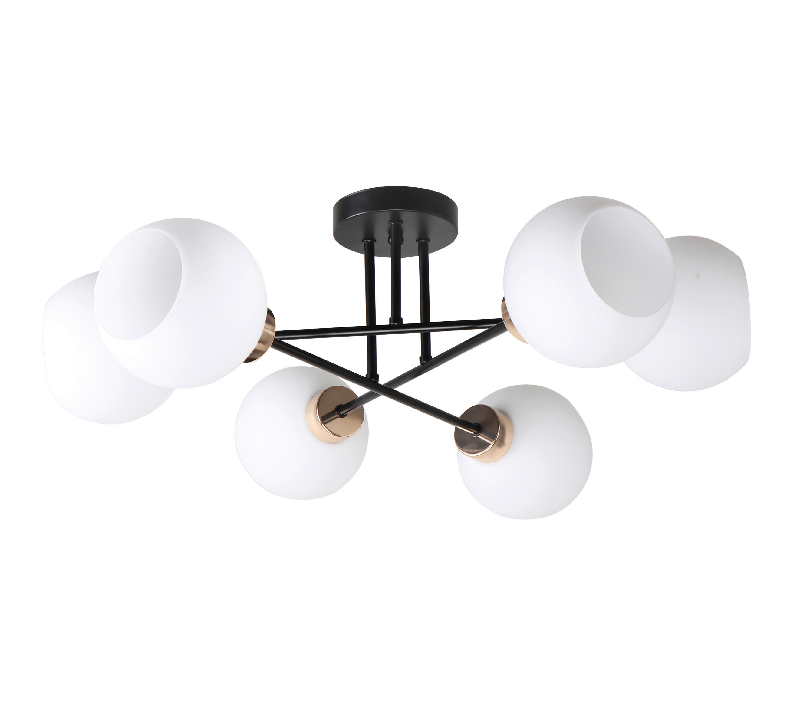 TAKLAMPA Amanda 60/60/24 cm  - vit/svart, Klassisk, metall (60/60/24cm)