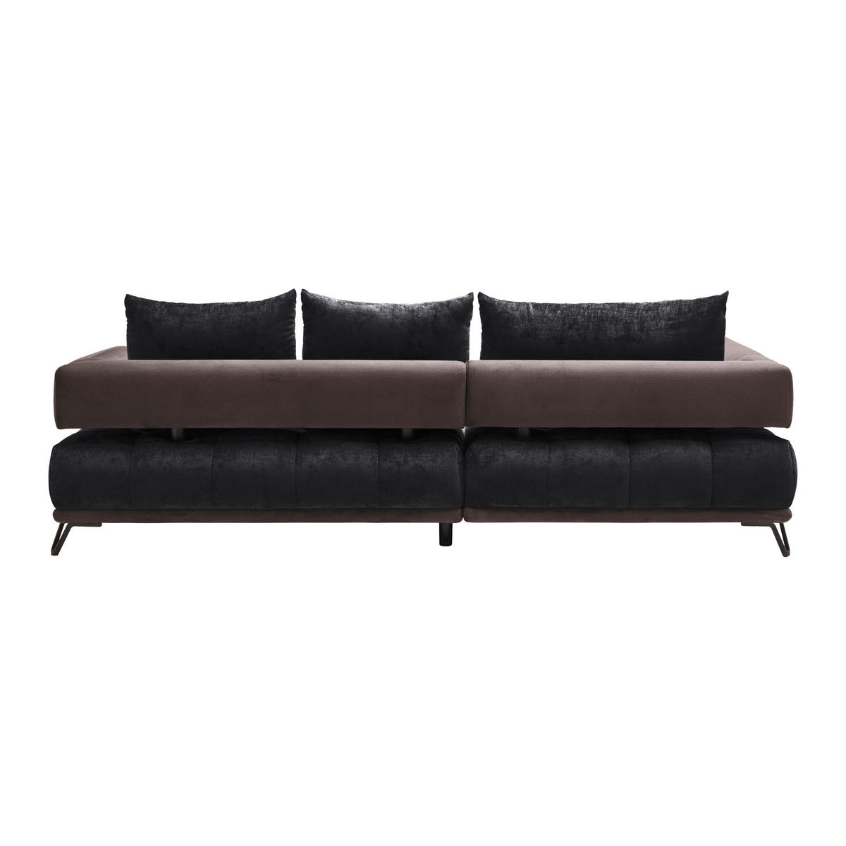 HÖRNSOFFA i antracit  - svart/antracit, Modern, metall/textil (184/262cm) - MID.YOU