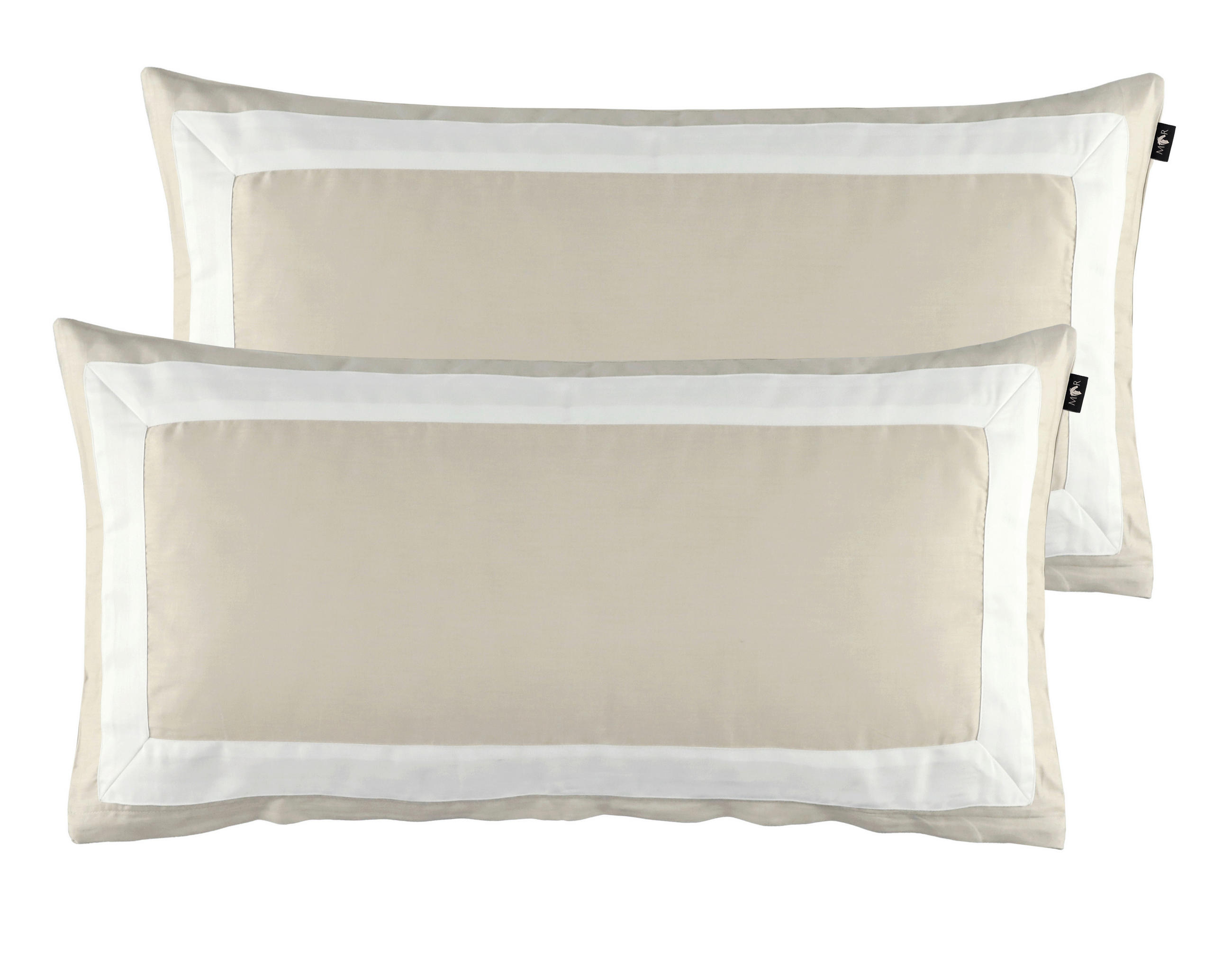 KISSENHÜLLEN-SET Marcel.Remus.Design - Son Vida beige 40/80 cm  - Beige/Weiß, Design, Textil (40/80cm) - Marcel Remus