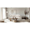 3-SITZER-SOFA MEGA Cord Creme  - Creme/Schwarz, Design, Textil (252cm) - MID.YOU
