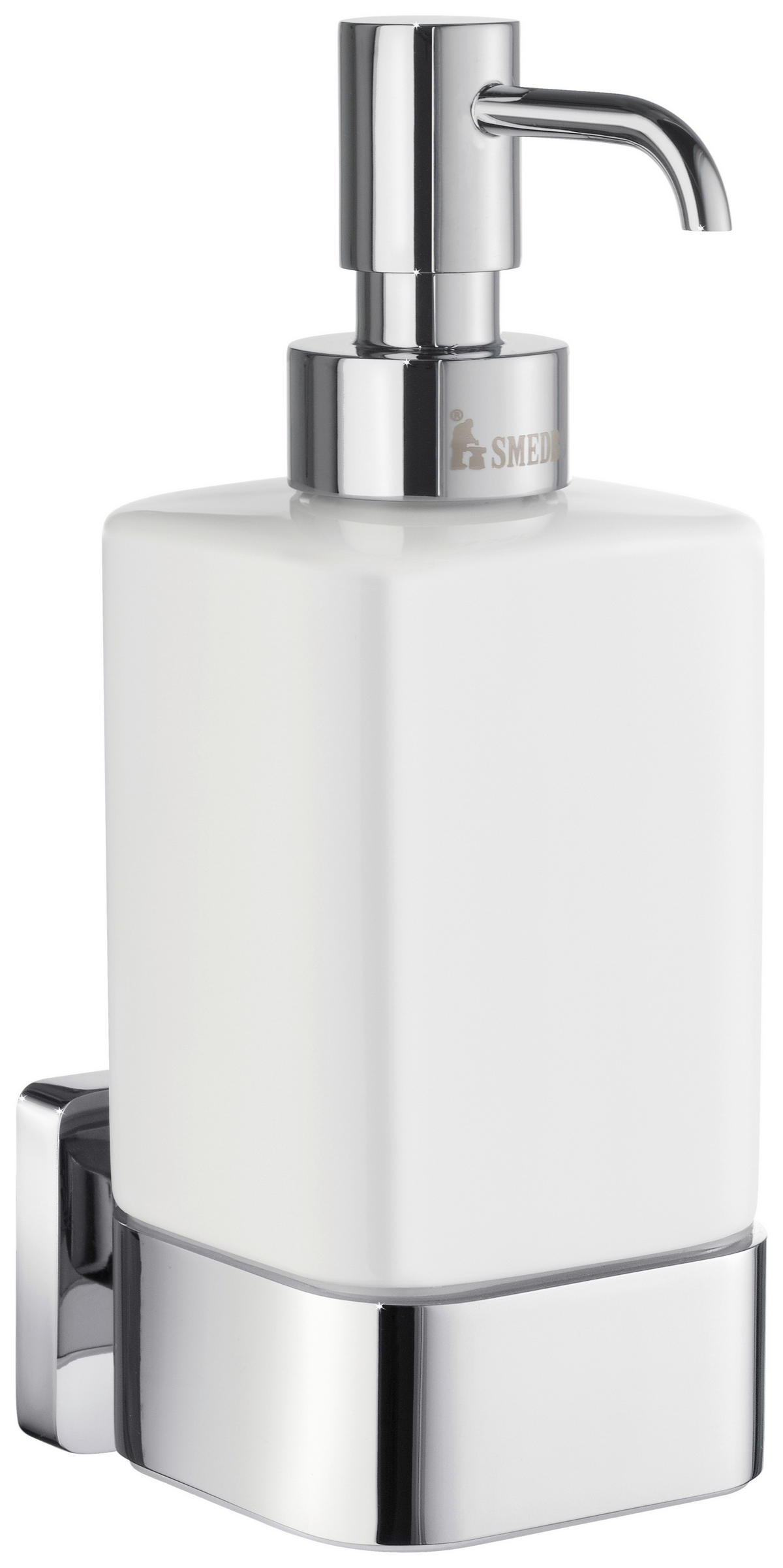 SEIFENSPENDER Metall, Keramik  - Chromfarben/Weiß, Basics, Keramik/Metall (6,3/18/4,5cm) - Smedbo