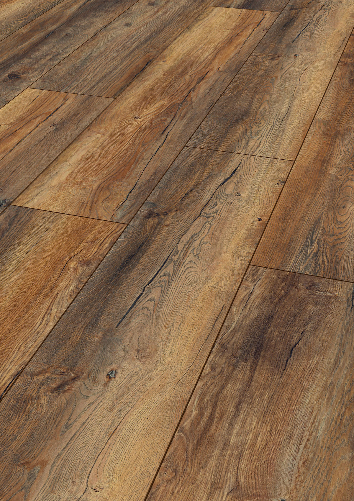 LAMINATBODEN Exquisit Plus  - Eichefarben, KONVENTIONELL, Holz (138.0/24.4/0.8cm)