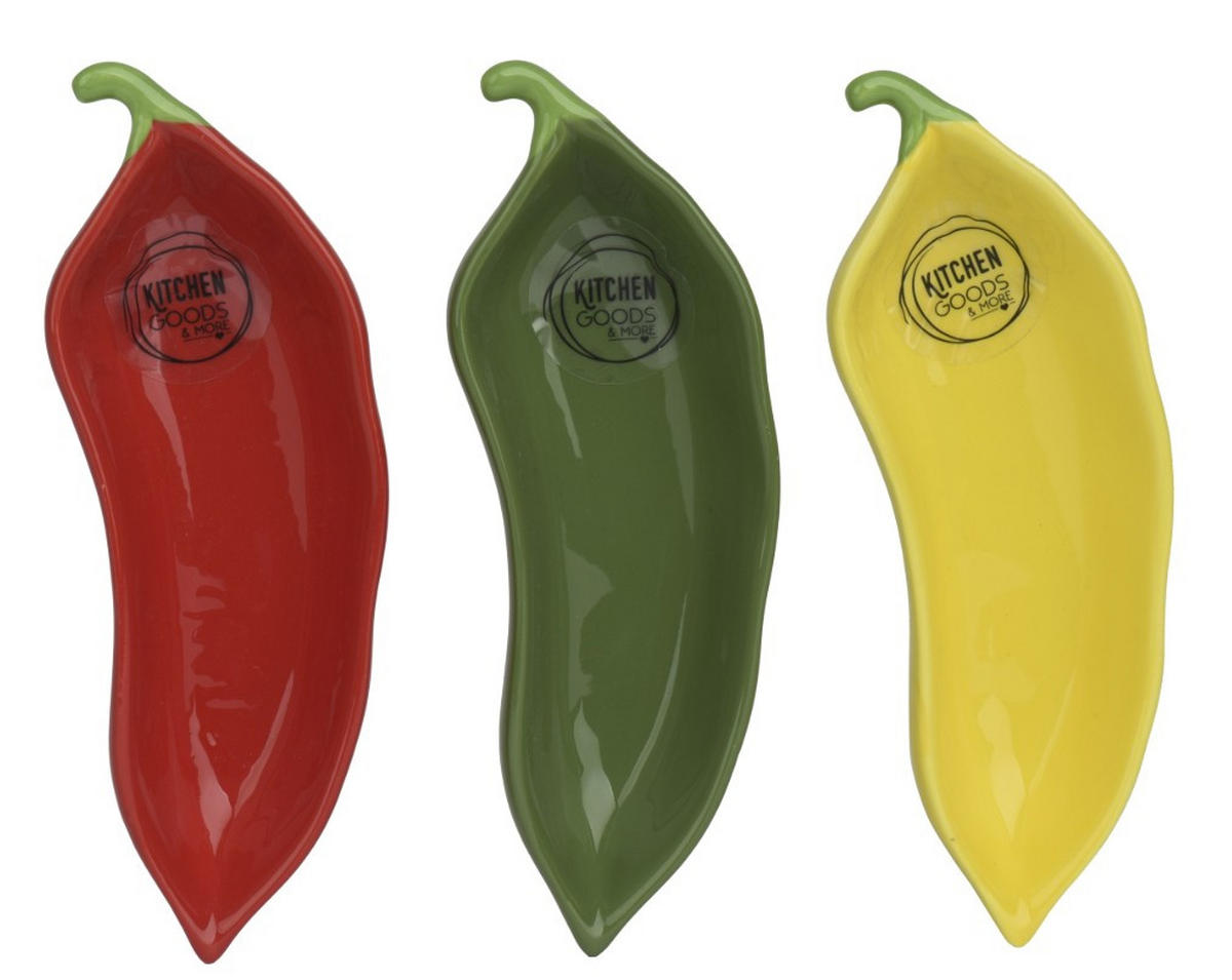 SERVIERSCHALENSET   - Dunkelgrün/Gelb, LIFESTYLE, Keramik (15,20/5,00/3,00cm)