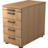 CONTAINER - Eichefarben/Silberfarben, KONVENTIONELL, Holzwerkstoff/Kunststoff (42,8/72-76/80cm) CONTAINER - Eichefarben/Silberfarben, KONVENTIONELL, Holzwerkstoff/Kunststoff (42,8/72-76/80cm)