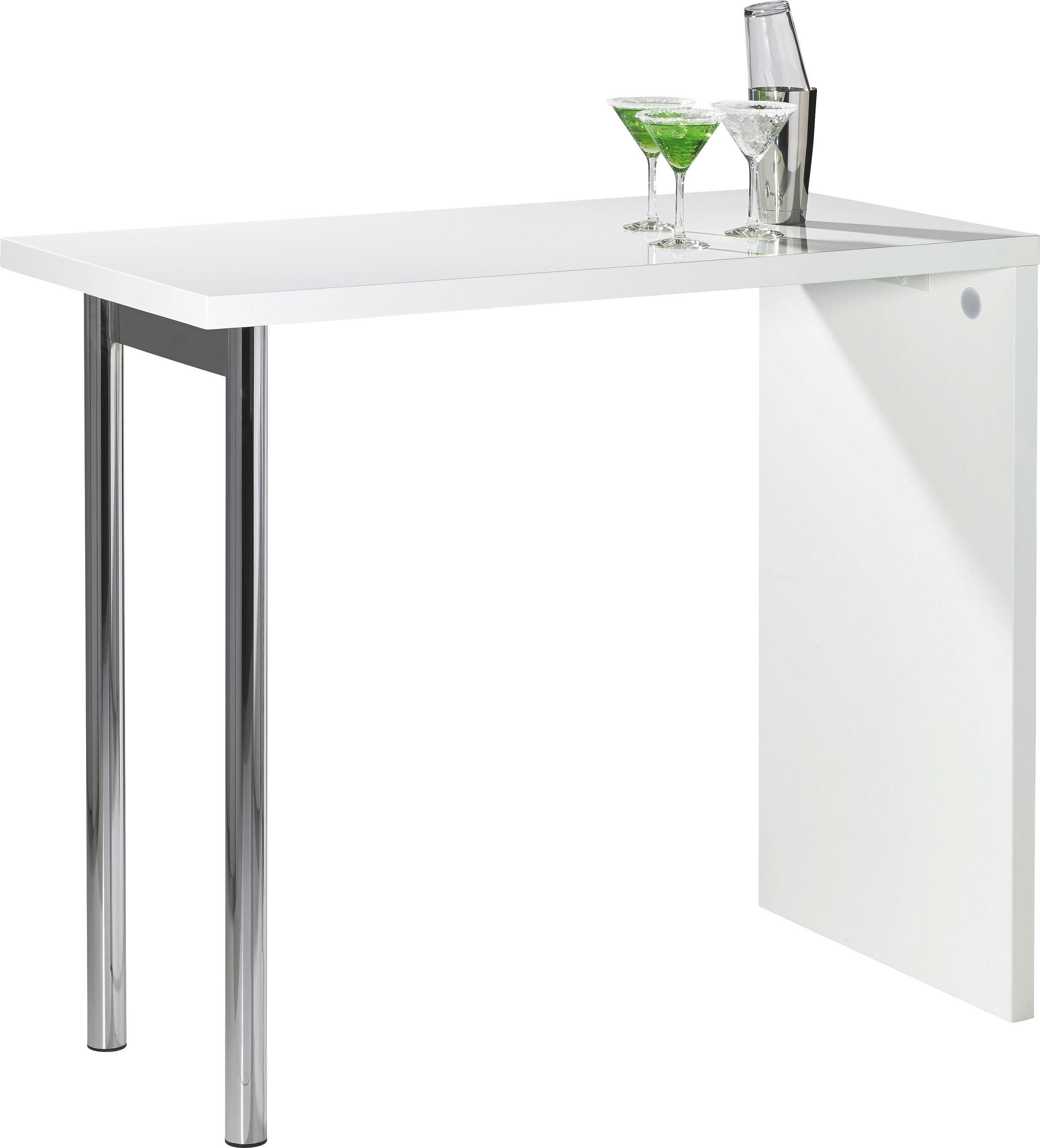 Bartisch in Metall, Holzwerkstoff 120/60/105 cm