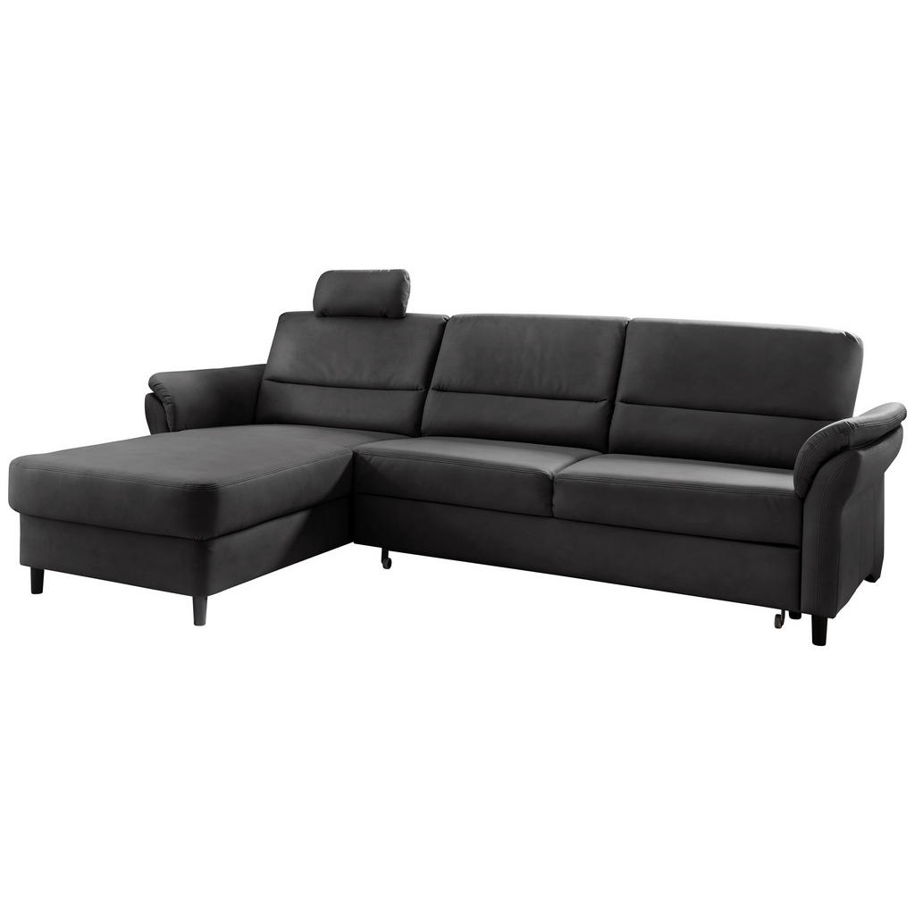 Thumbnail - Livetastic Ecksofa, Schwarz, Textil, Buche, 5-Sitzer, Ottomane links, L-Form, 279x176 cm, Made in EU, Schlafen auf Sitzh...