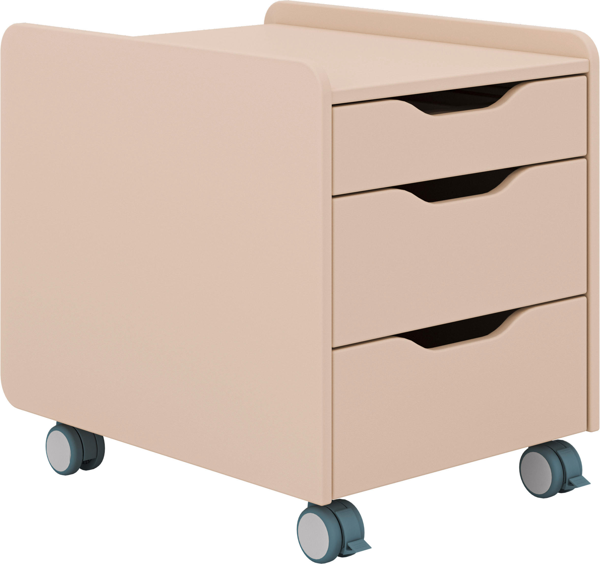 ROLLCONTAINER Kaschmir, Beige  - Kaschmir/Beige, Design, Holzwerkstoff (44,3/53,7/57,3cm) - Paidi