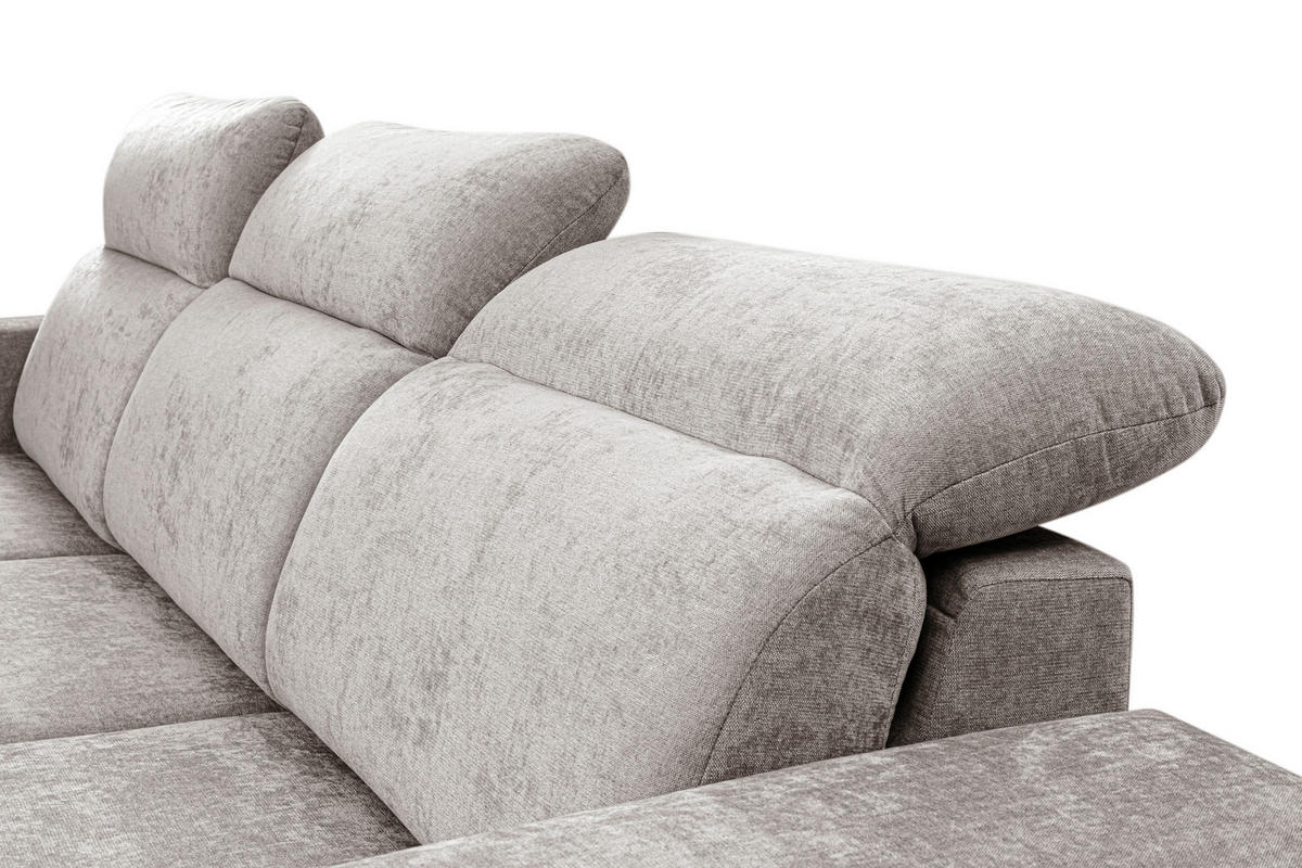 ROHOVÁ SEDAČKA, textil, piesková - čierna/piesková, Basics, kov/textil (191/264cm) - Livetastic