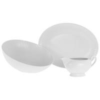 SERVIERSCHALENSET Valencia   - Weiß, Design, Keramik - Creatable