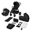 KINDERWAGENSET  LO-Layla 3in1  Black Onyx  - Schwarz, Basics (94/62/115cm) - Lionelo