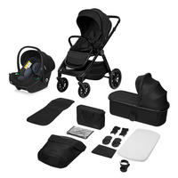 KINDERWAGENSET  LO-Layla 3in1  Black Onyx  - Schwarz, Basics (94/62/115cm) - Lionelo