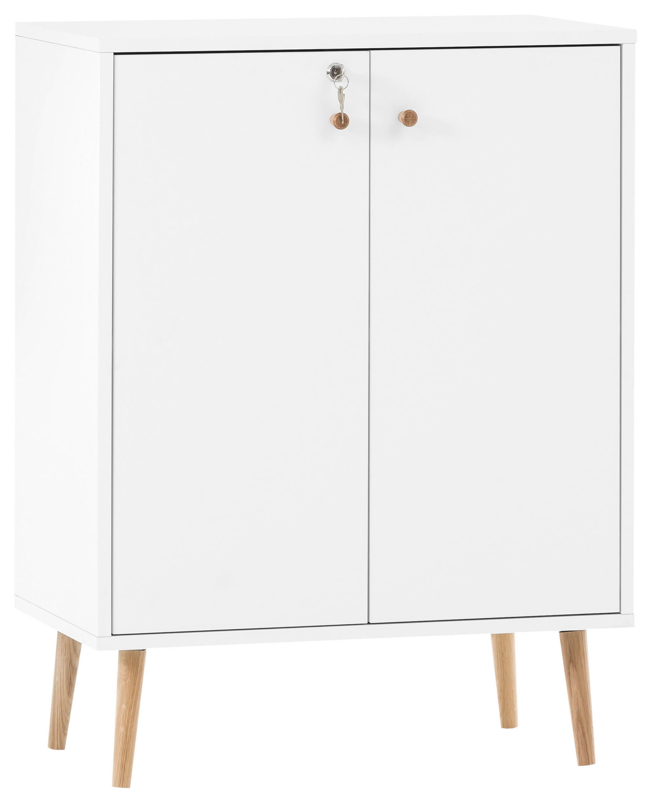 AKTENSCHRANK Weiß  - Weiß, MODERN, Holzwerkstoff (65,2/86,5/39cm) - MID.YOU