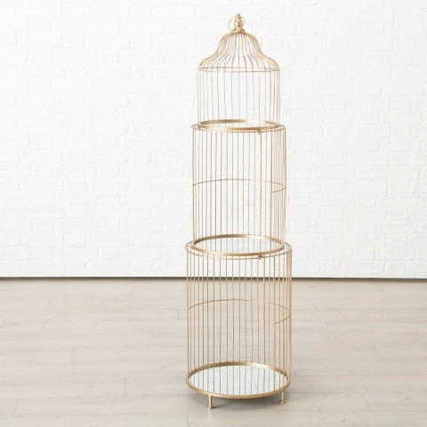 REGAL zlate barve  - zlate barve, Basics, kovina (40/40/141cm)