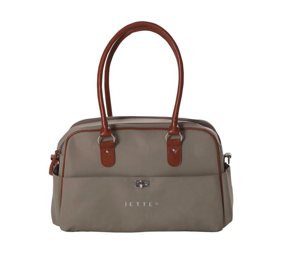 WICKELTASCHE Jasmine  - Greige/Weiß, Basics, Textil (42/18/26cm) - Jette
