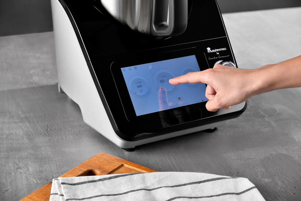 MULTICOOKER BY CARLO CRACCO  - Silberfarben/Schwarz, Trend, Metall (33.8/57/47.7cm)