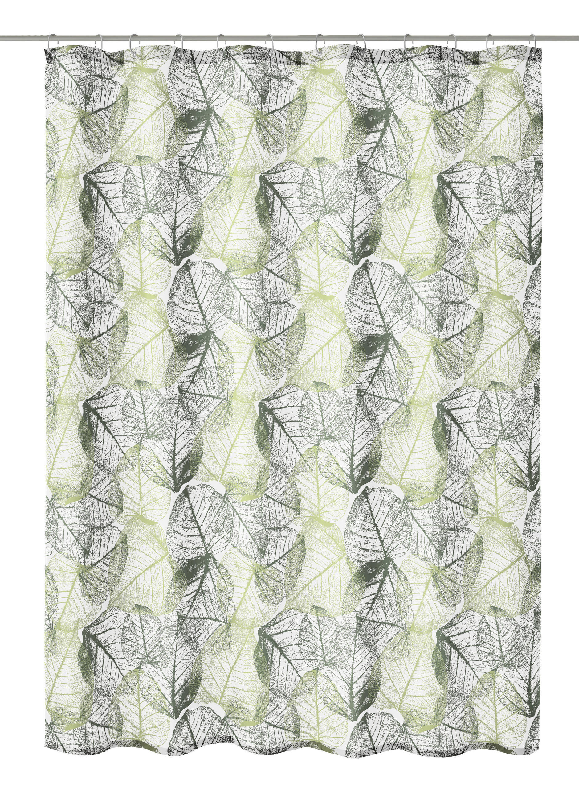 SPRCHOVÝ ZÁVĚS, 180/200 cm - zelená/světle zelená, Basics, textil (180/200cm) - Kleine Wolke