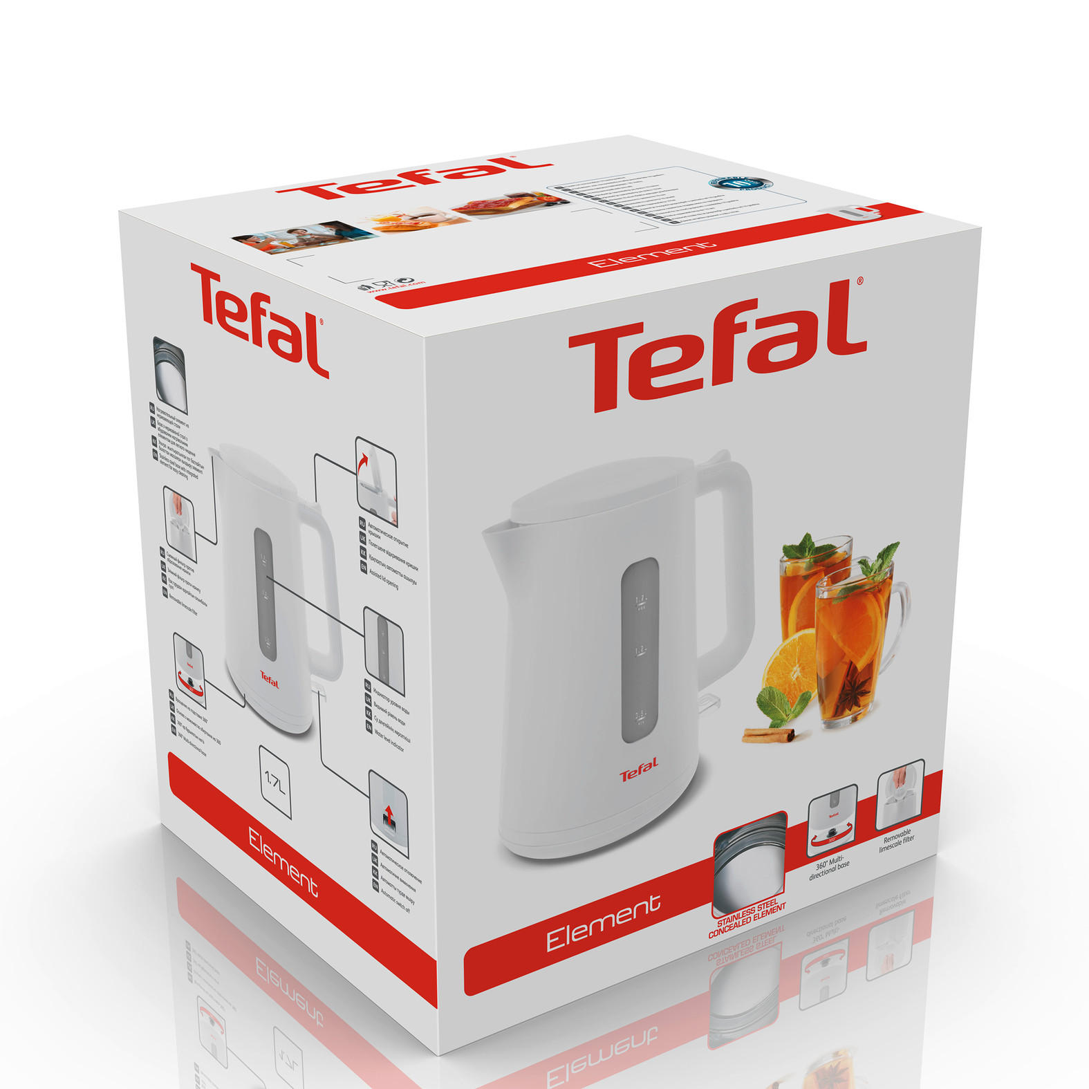 KUHALO ZA VODU - bijela, Basics, plastika (22.7/16.3/23.3cm) - Tefal