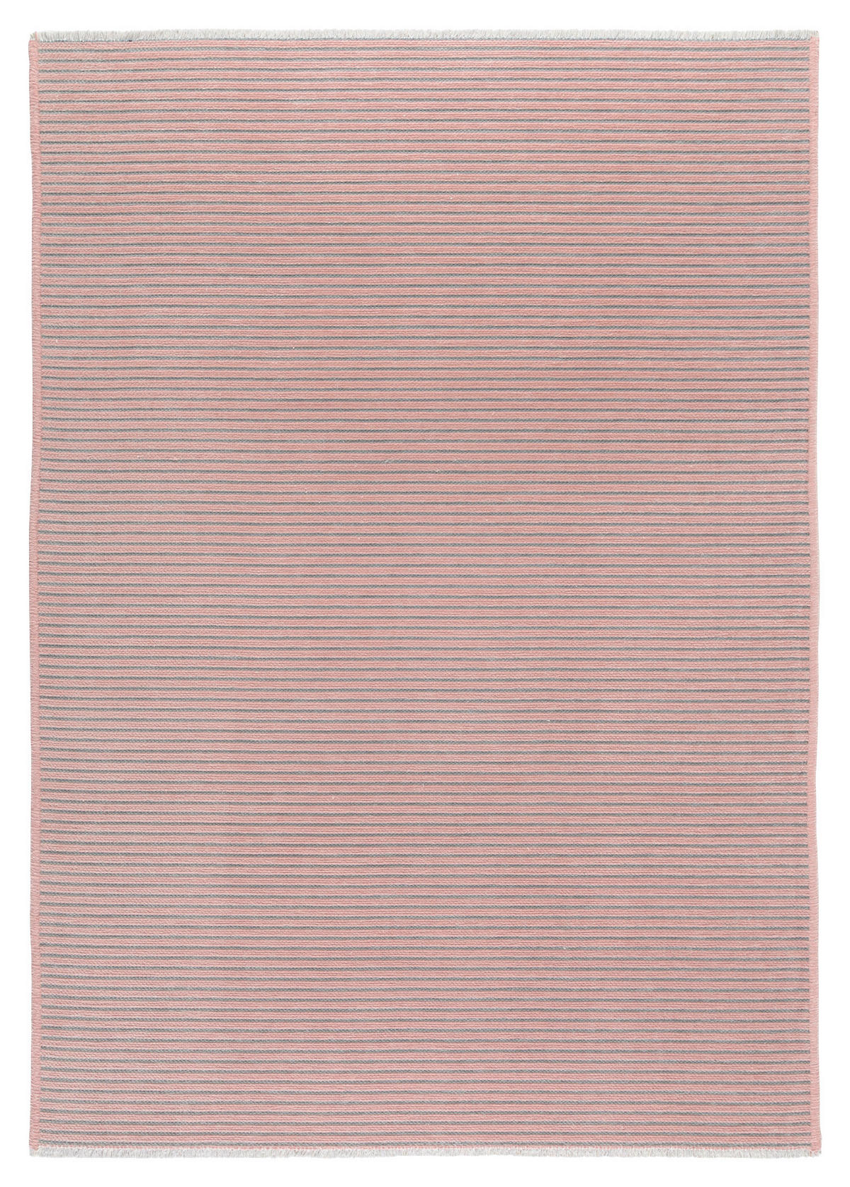 FLACHWEBETEPPICH 200/290 cm Grau, Pink  - Pink/Grau, Design, Textil (200/290cm) - Novel