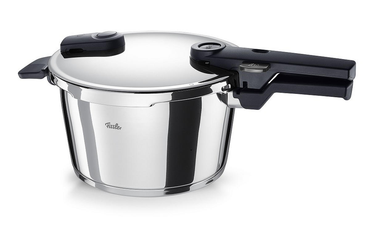 SCHNELLKOCHTOPF VITAQUICK GLOSSY® Poliert 6.0 L  - Silberfarben, Basics, Metall (6l) - Fissler
