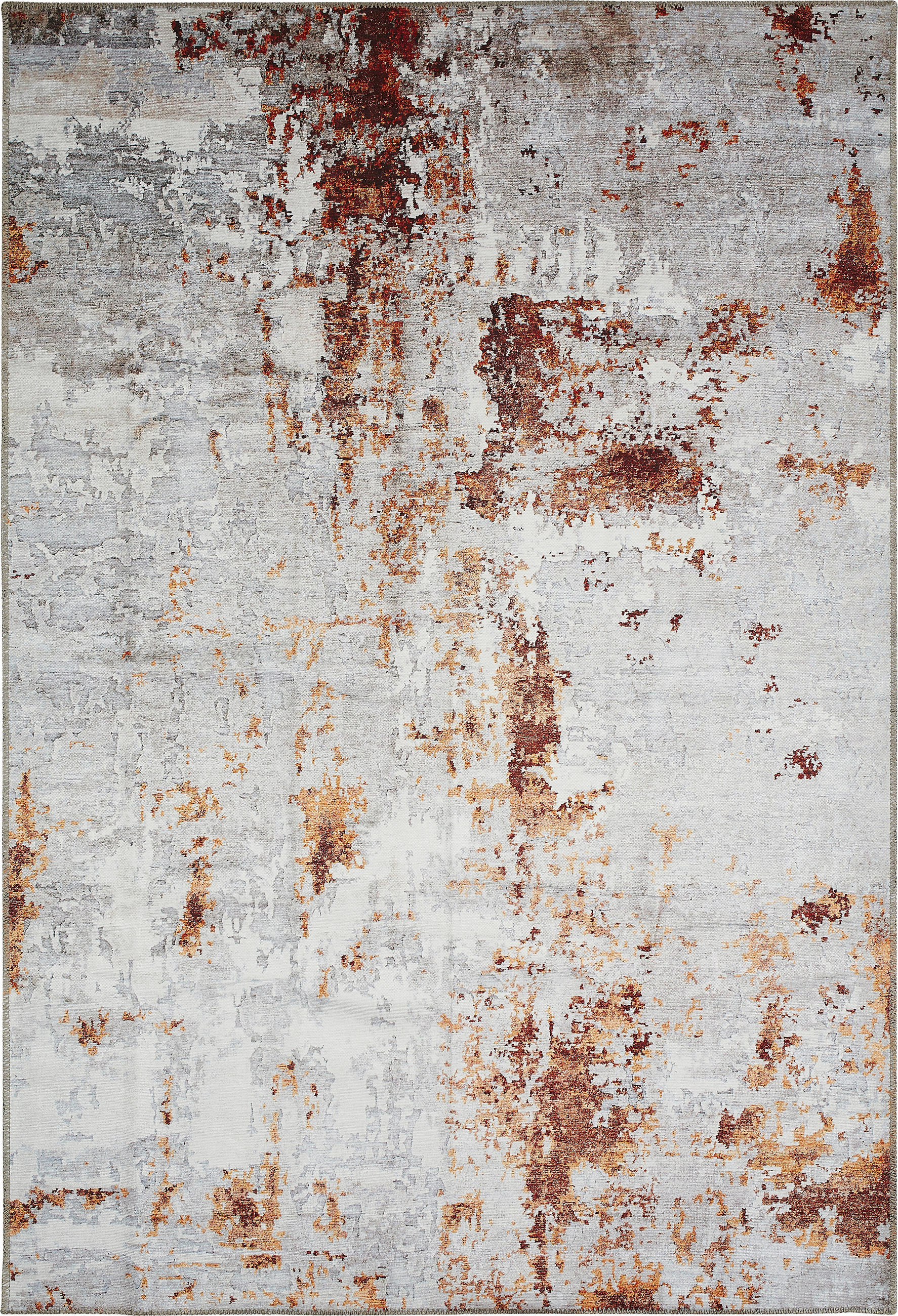 VINTAGE-TEPPICH Lago 200/290 cm  in Grau, Rostfarben  - Rostfarben/Grau, Design, Textil (200/290cm) - Novel