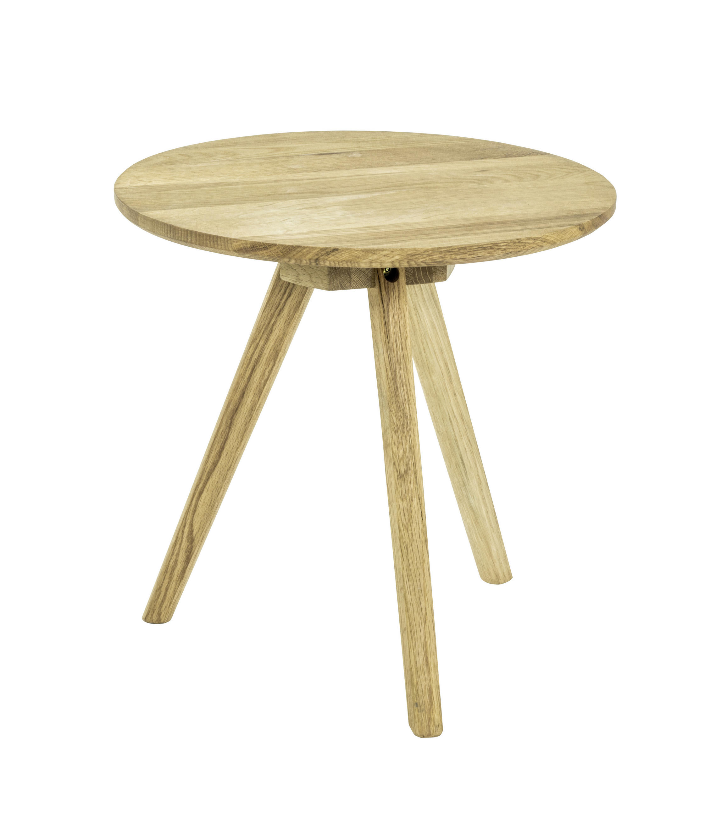 BEISTELLTISCH Eiche massiv rund Eichefarben  - Eichefarben, Natur, Holz (40/40/40cm)