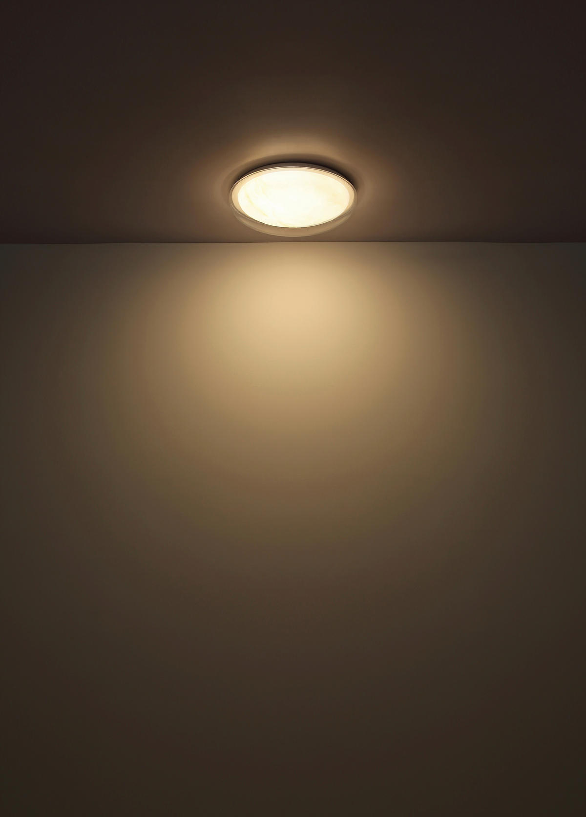 LED-DECKENLEUCHTE 38,5/8 cm   - Klar/Weiß, Basics, Kunststoff/Metall (38,5/8cm) - Globo