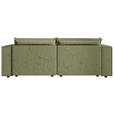 SOFA Webstoff Olivgrün  - Schwarz/Olivgrün, MODERN, Kunststoff/Textil (250/68/104cm) - Xora