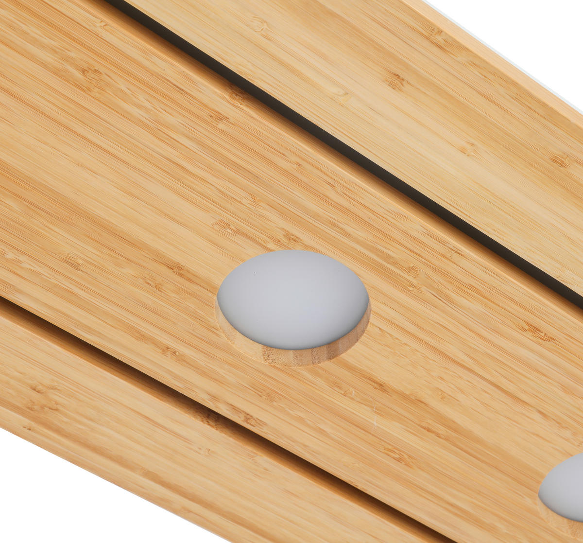 LED-DECKENLEUCHTE 100,5/30,5/6 cm   - Naturfarben/Weiß, KONVENTIONELL, Naturmaterialien/Kunststoff (100,5/30,5/6cm) - Novel