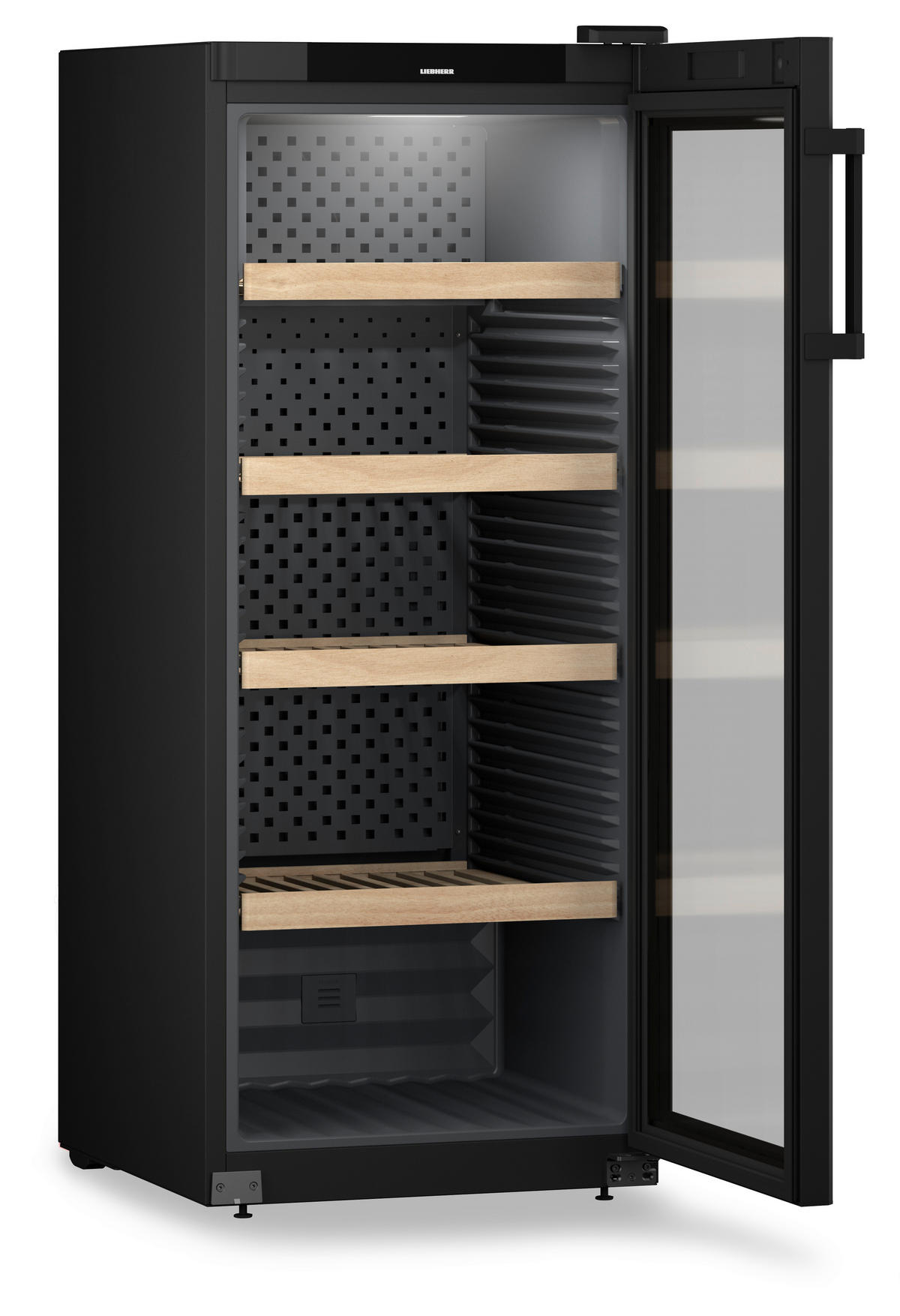 WEINKÜHLSCHRANK WPbl 4601  - Schwarz, Basics, Metall (59,7/148,4/76,3cm) - Liebherr