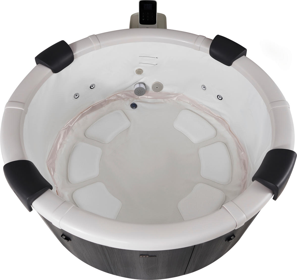 WHIRLPOOL MSPA DENVER 182/70 cm  - Dunkelgrau/Dunkelblau, KONVENTIONELL, Kunststoff (182/70cm)