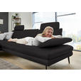ECKSOFA in Echtleder Dunkelbraun  180/310 cm  - Dunkelbraun/Schwarz, Design, Leder/Metall (180/310cm) - Dieter Knoll