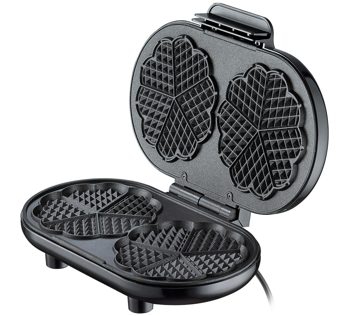WAFFELEISEN CLASSIC DUO  - Schwarz, Basics, Metall (24,5/34/10cm) - Cilio