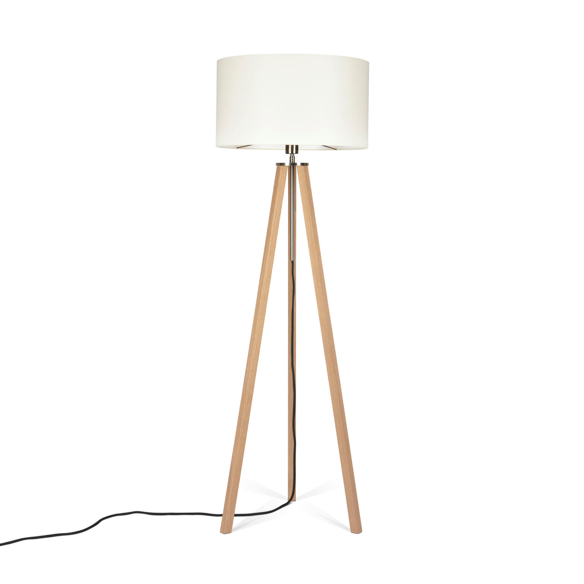 STEHLEUCHTE  50/150/50 cm   - Eiche Bianco/Eichefarben, MODERN, Naturmaterialien/Holz (50/150/50cm)
