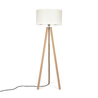 STEHLEUCHTE  50/150/50 cm   - Eiche Bianco/Eichefarben, MODERN, Naturmaterialien/Holz (50/150/50cm)