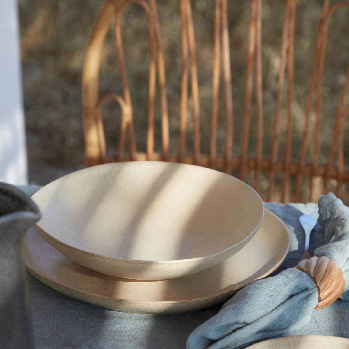 KOMBISERVICE Champagner LIVIA 5-teilig 1 Personen  - Champagner, Basics, Keramik - Costa Nova