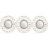 Spiegel Set 3-tlg. Goldfarben - Goldfarben, Glas/Metall (25cm)