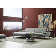 ECKSOFA  in Chenille, Flachgewebe Grau  180/284 cm  - Schwarz/Grau, Design, Textil/Metall (180/284cm) - Dieter Knoll